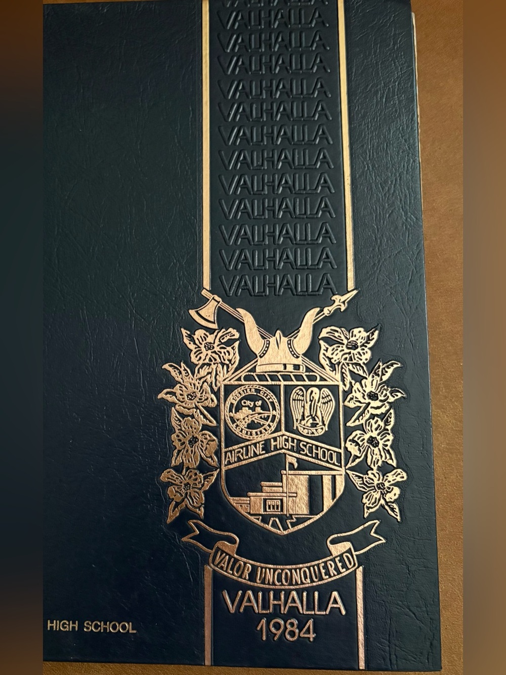 1984 Valhalla Yearbook.  Airline High School in Bossier City, LA